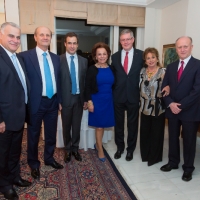 Dinner with Admiral Edouard  Guillaud and Lebanese officials