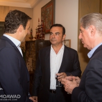 Independence Movement leader Michel Moawad hosts a dinner to honor Carlos Ghosn