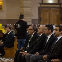 Michel and Marielle Moawad attend Michel El Sayegh funeral