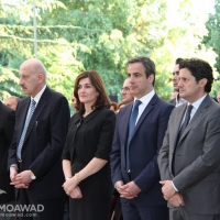 Michel and Marielle Moawad attend Tony Frangieh and family annual memorial mass 