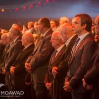 Michel and Marielle Moawad participate in the 10th PM Rafic Hariri commemoration