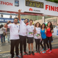 Michel and Marielle Moawad participate in the 2016 Beirut Marathon