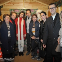 Michel and Marielle Moawad participate in the activities at the Rene Moawad Foundation Christmas Village - 2014 in Zgharta