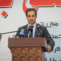 Michel Moawad attending the second commemoration of the Takwa and Salam mosques in Tripoli