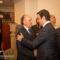 Michel Moawad heading a delegation of the Independence Movement, offers condolences to minister Ashraf Rifi