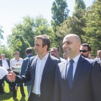 Michel Moawad hosts a dinner at his residence in Ehden in honor of HE Minister Ghassan Hasbani