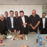 Visit to the Head of the Monastery of Our Lady Of Lebanon Father Tony Sarkis. It was an occasion to celebrate Bishop Antoine-Charbel Tarabay\'s 50th Birthday.